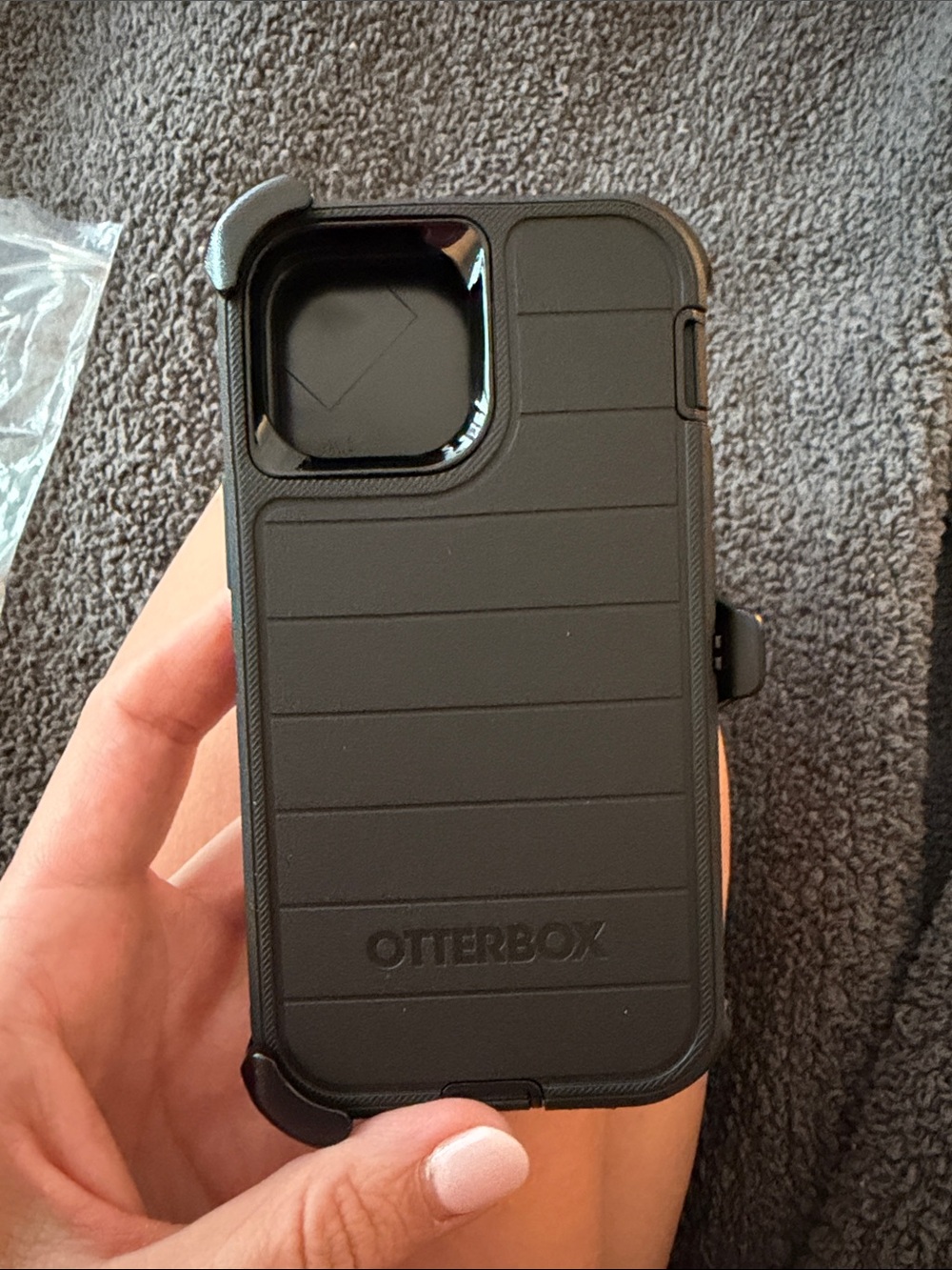 OtterBox Black Rugged Phone Case with Camera Protection (for iPhone 13 mini)